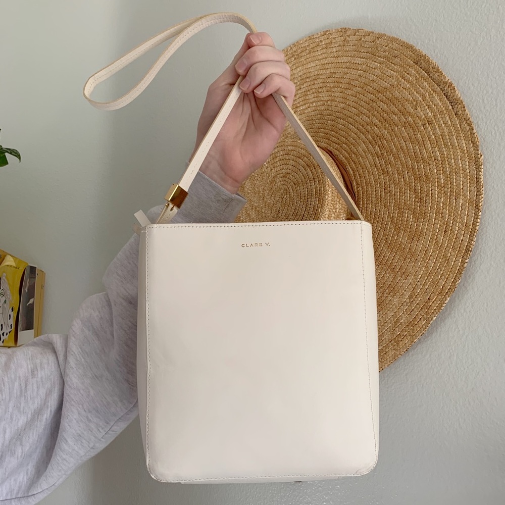 Clare V. Leather Shoulder Bag